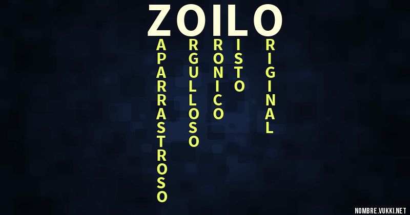 Acróstico zoilo