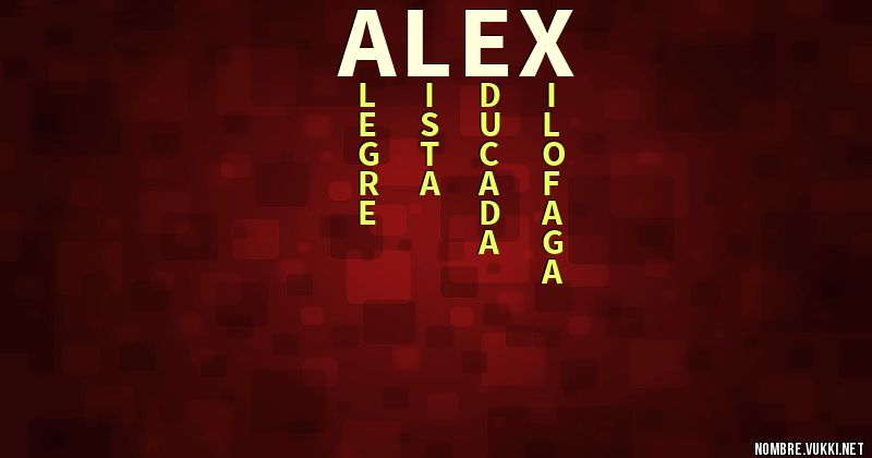 Acróstico Àlex