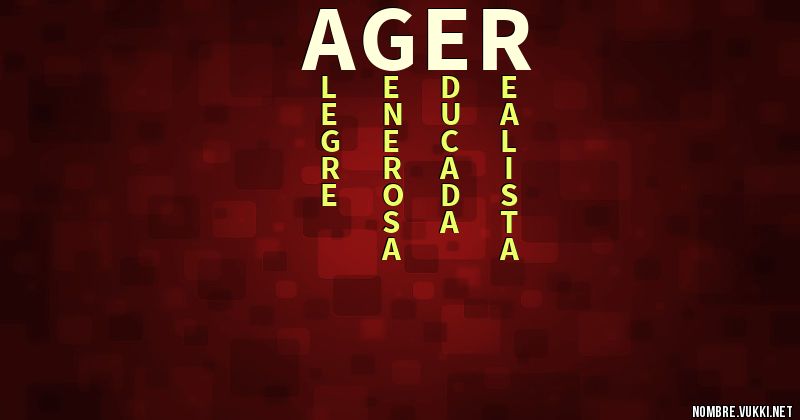 Acróstico ager