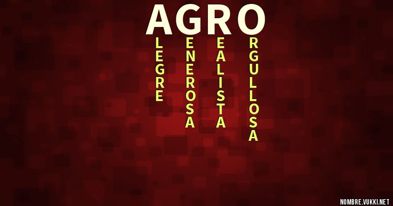 Acróstico agro