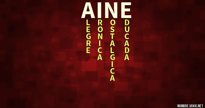 Acróstico aine