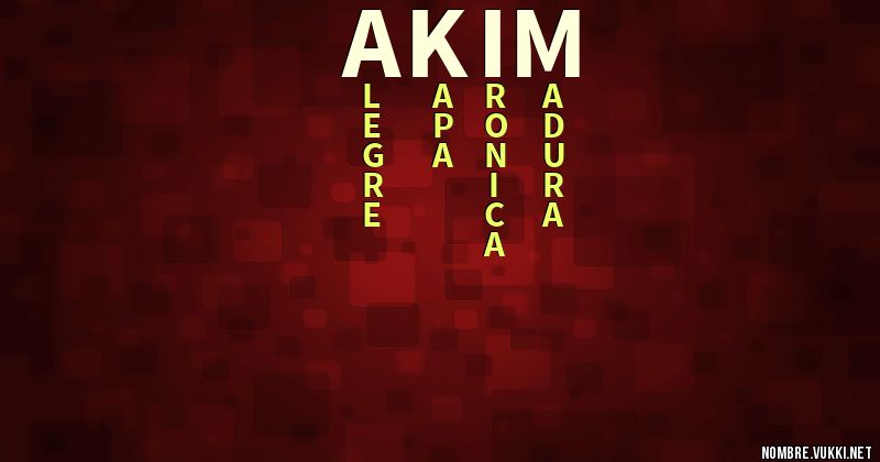 Acróstico akim