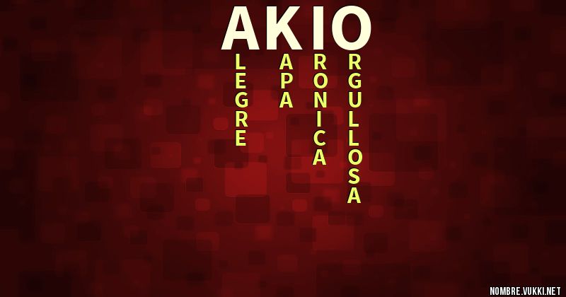 Acróstico akio