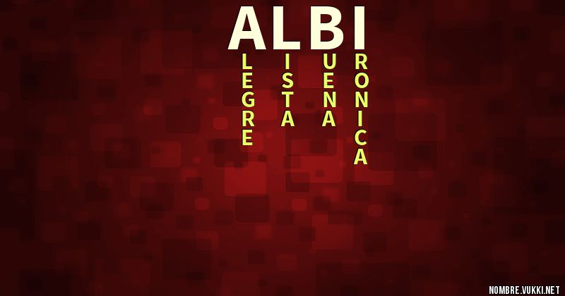 Acróstico albi