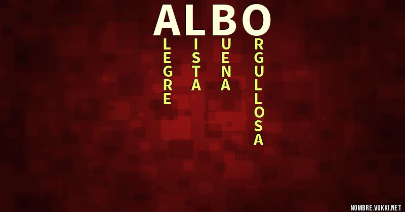 Acróstico albo