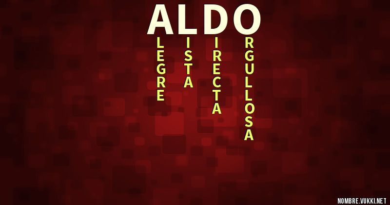 Acróstico aldo