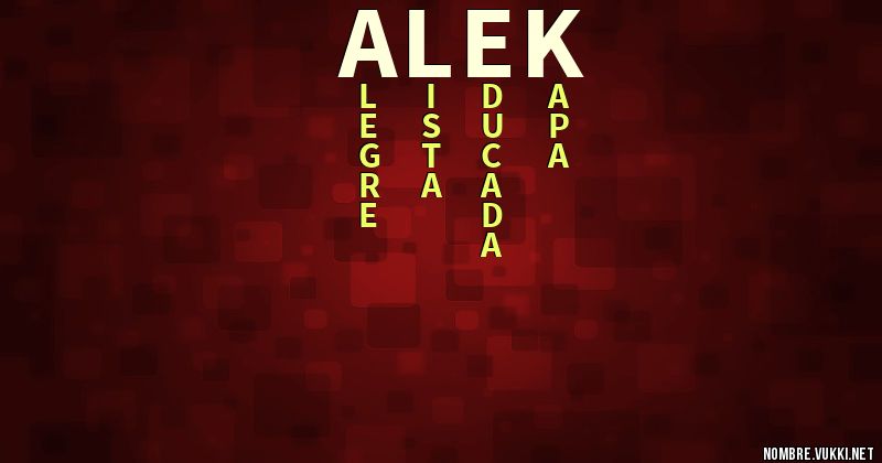 Acróstico alek