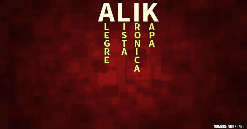 Acróstico alik
