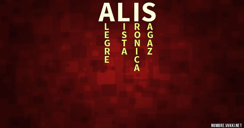 Acróstico alis