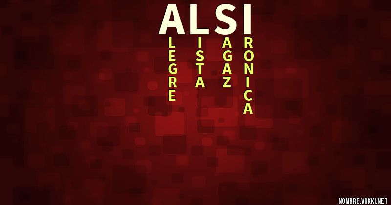 Acróstico alsi