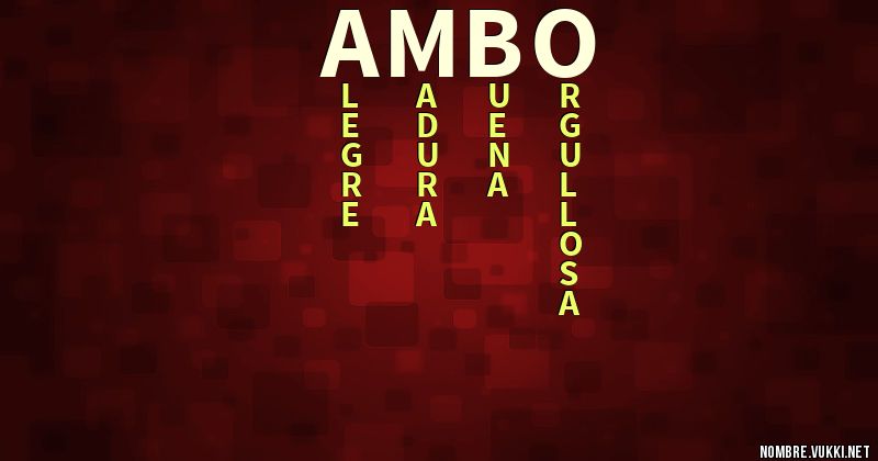 Acróstico ambo