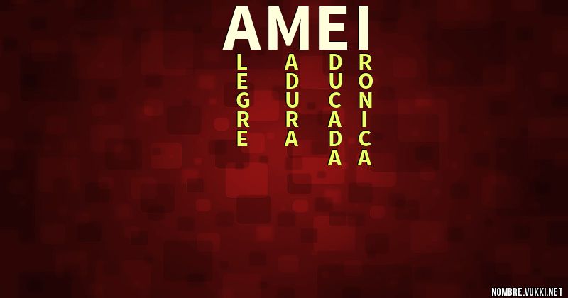 Amei Significado