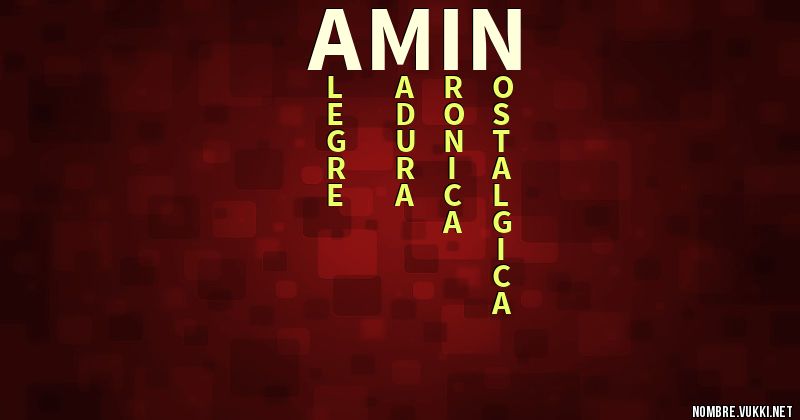 Acróstico amin
