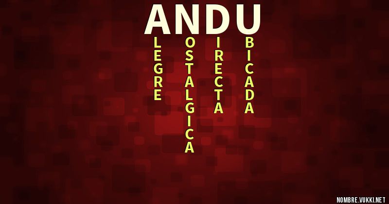 Acróstico andu