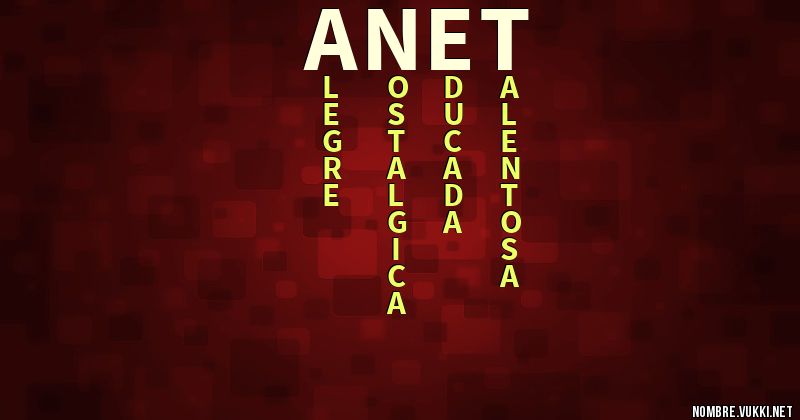 Acróstico anet