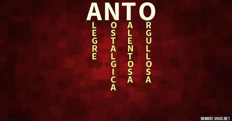 Acróstico anto