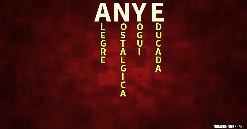 Acróstico anye