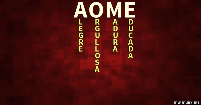 Acróstico aome