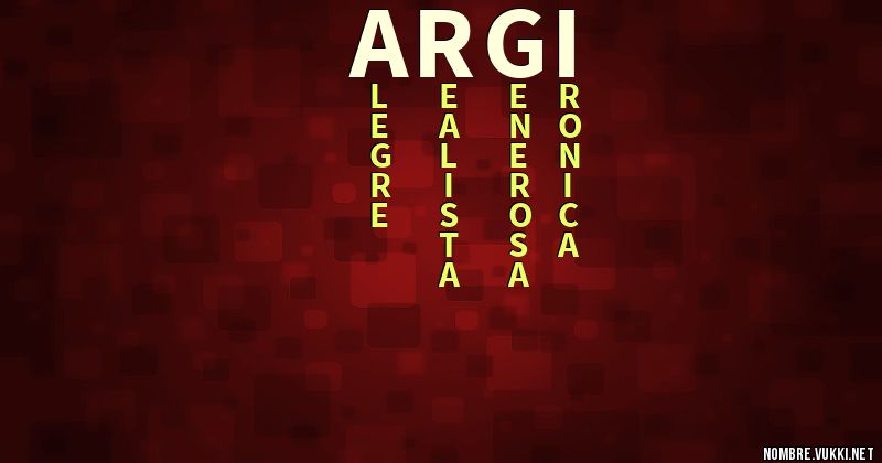 Acróstico argi