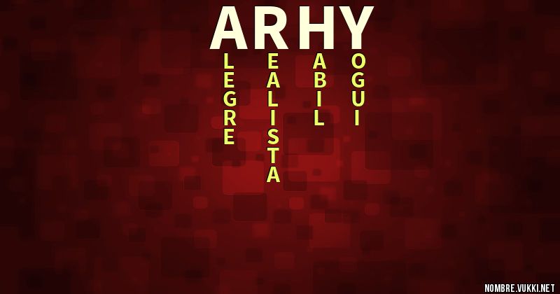 Acróstico arhy