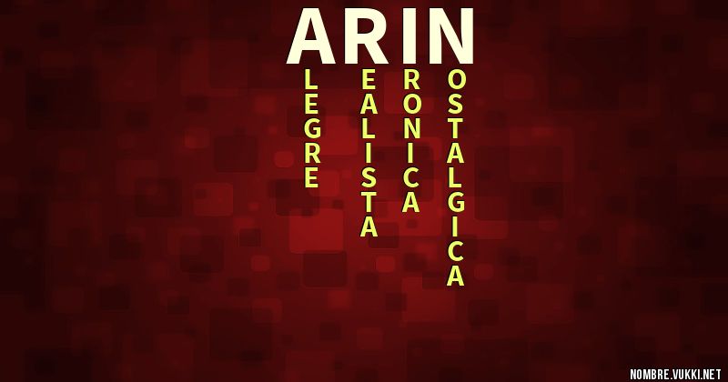 Acróstico arin