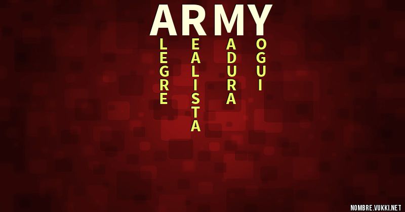 Acróstico army