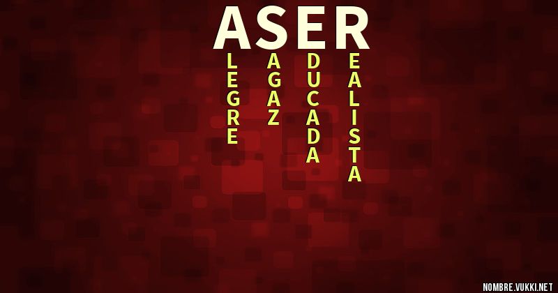 Acróstico aser