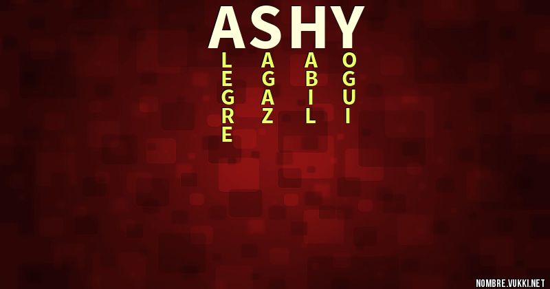 Acróstico ashy