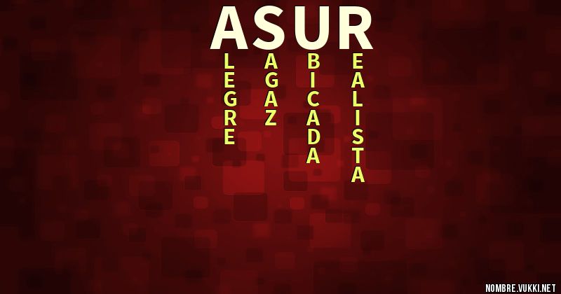 Acróstico asur