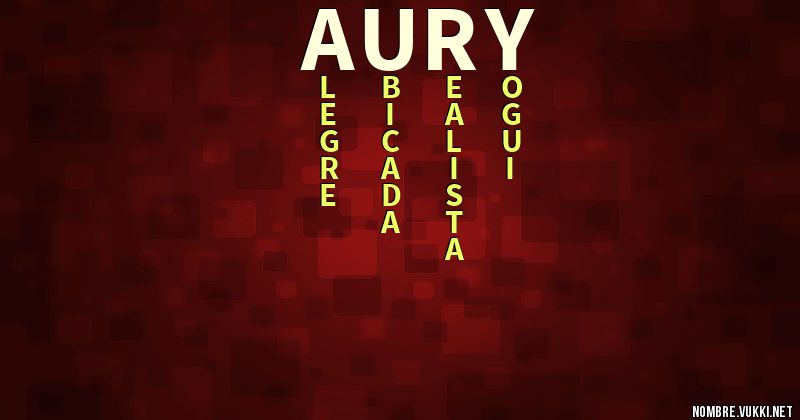 Acróstico aury