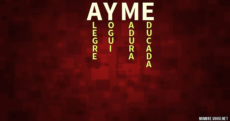 Acróstico ayme