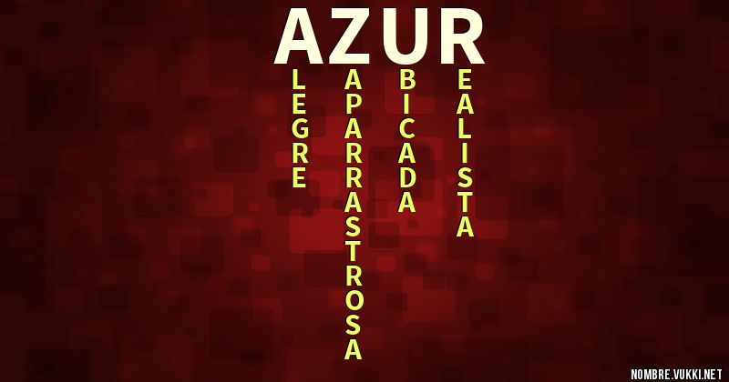 Acróstico azur