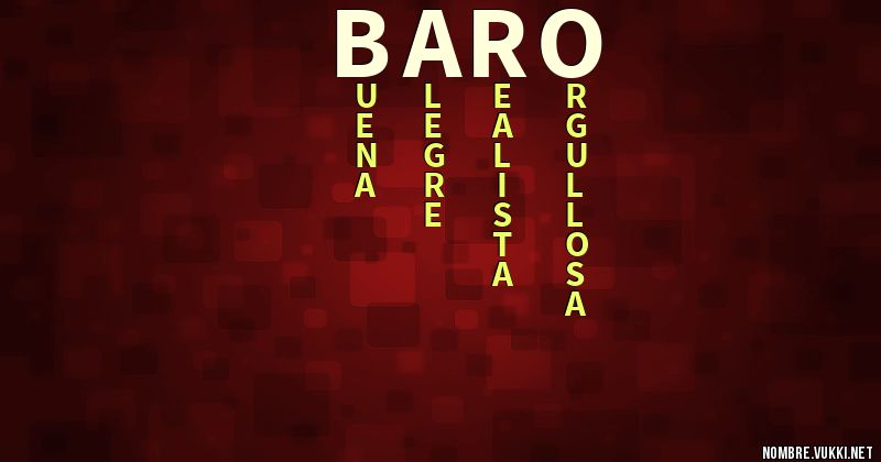 Acróstico baro