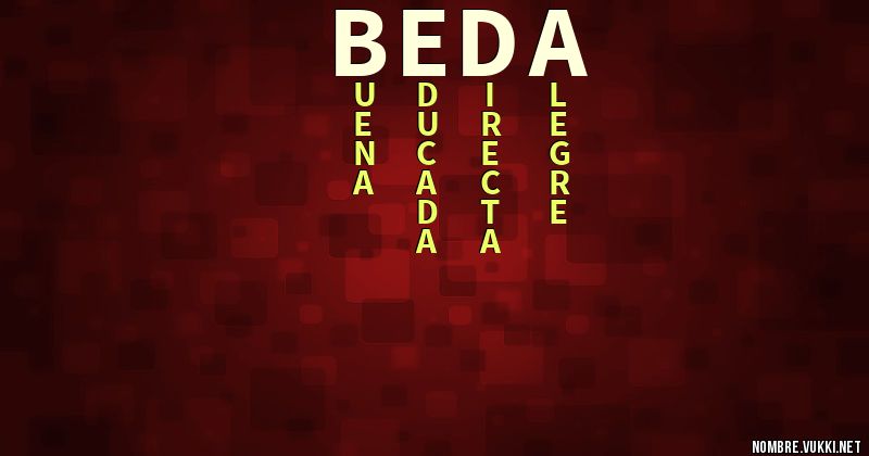 Acróstico beda