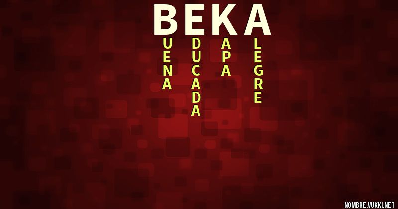 Acróstico beka