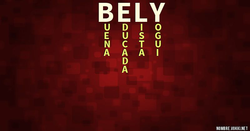 Acróstico bely