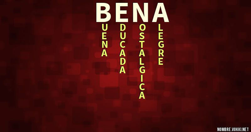 Acróstico bena