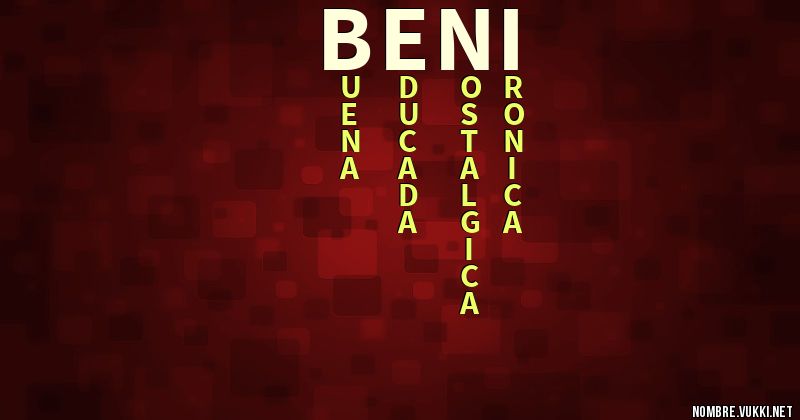 Acróstico beni