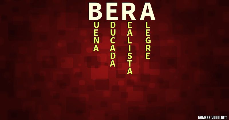 Acróstico bera