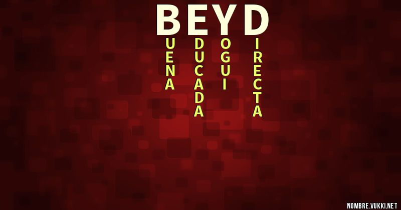 Acróstico beyd