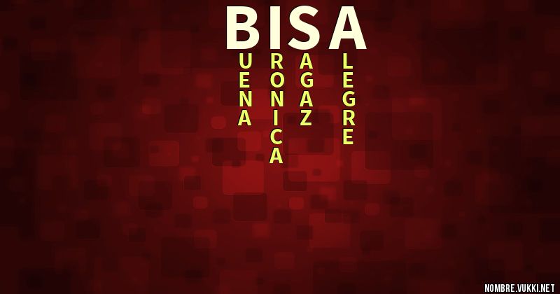 Acróstico bisa