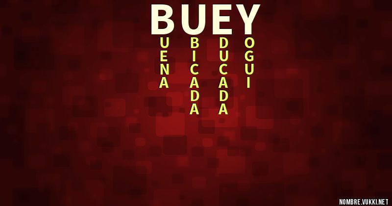 Acróstico buey