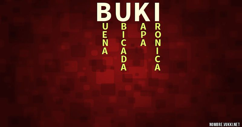 Acróstico buki