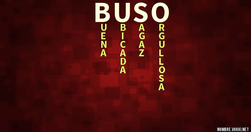 Acróstico buso