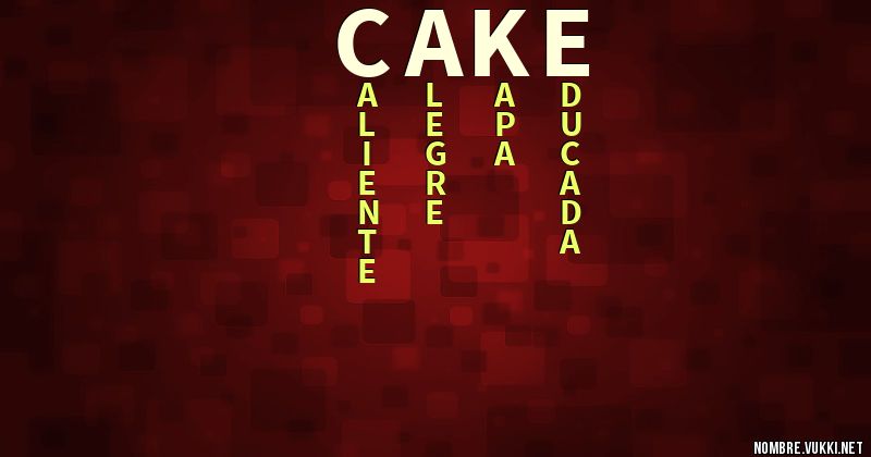 Acróstico cake