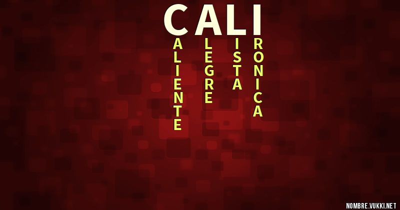 Acróstico cali