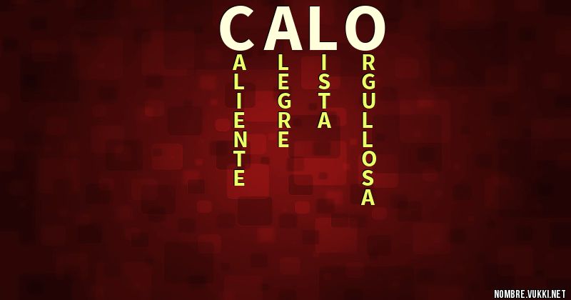 Acróstico calo