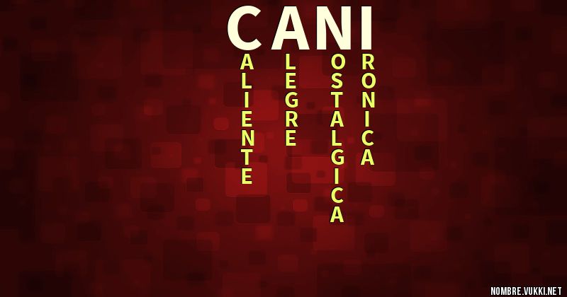 Acróstico cani