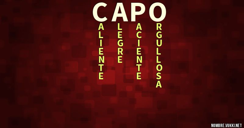 Acróstico capo