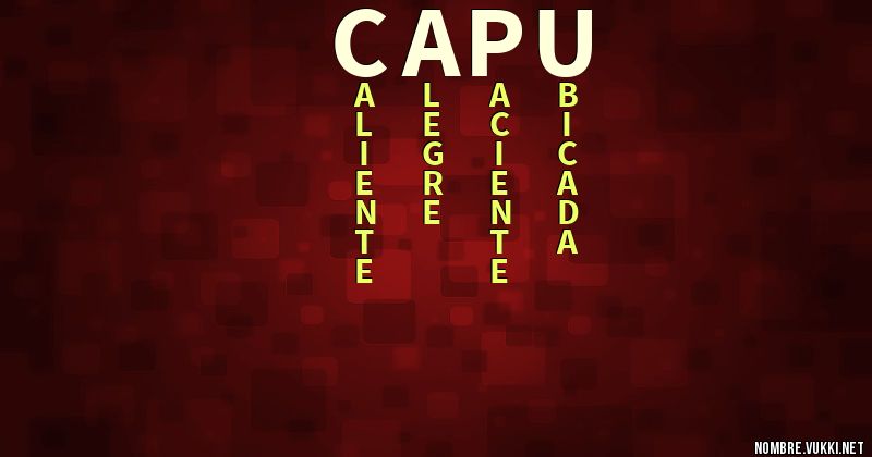 Acróstico capu